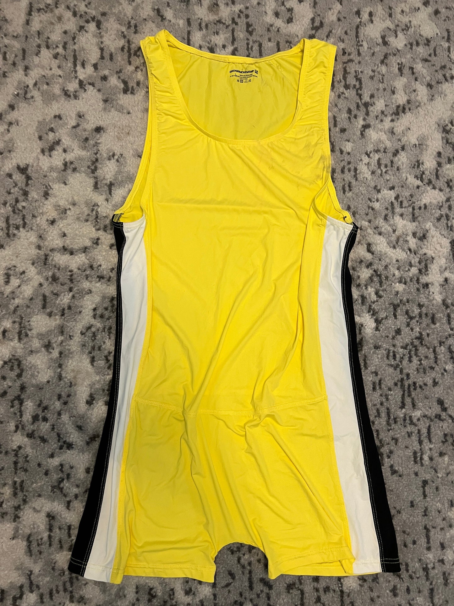 Yellow with Black& White Singlet