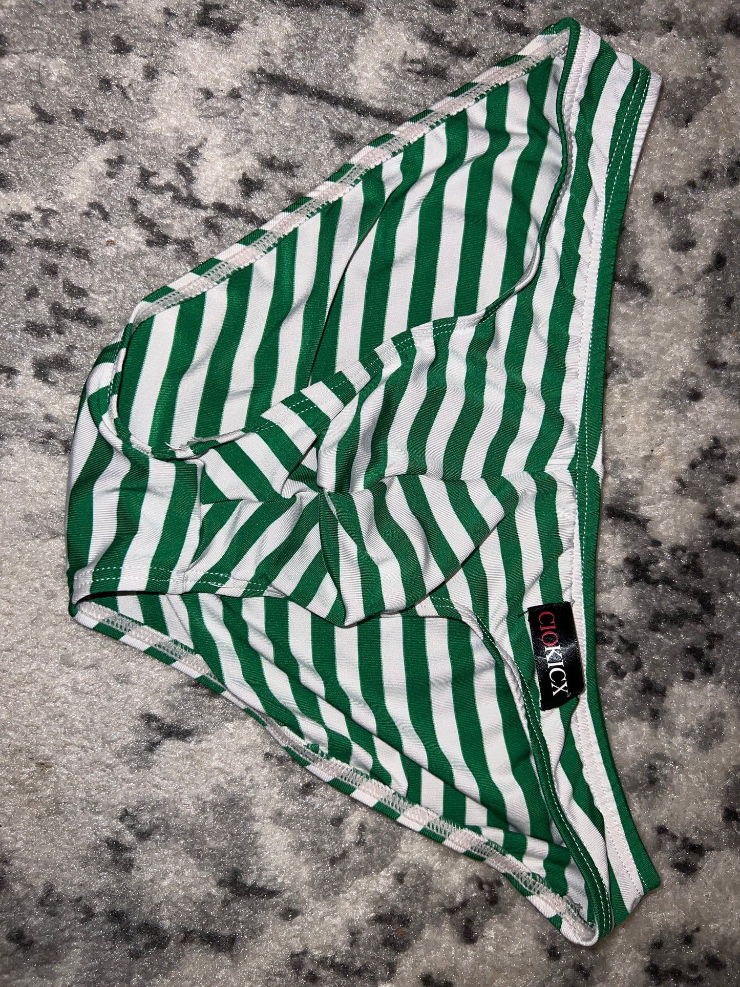 Green & White Strip