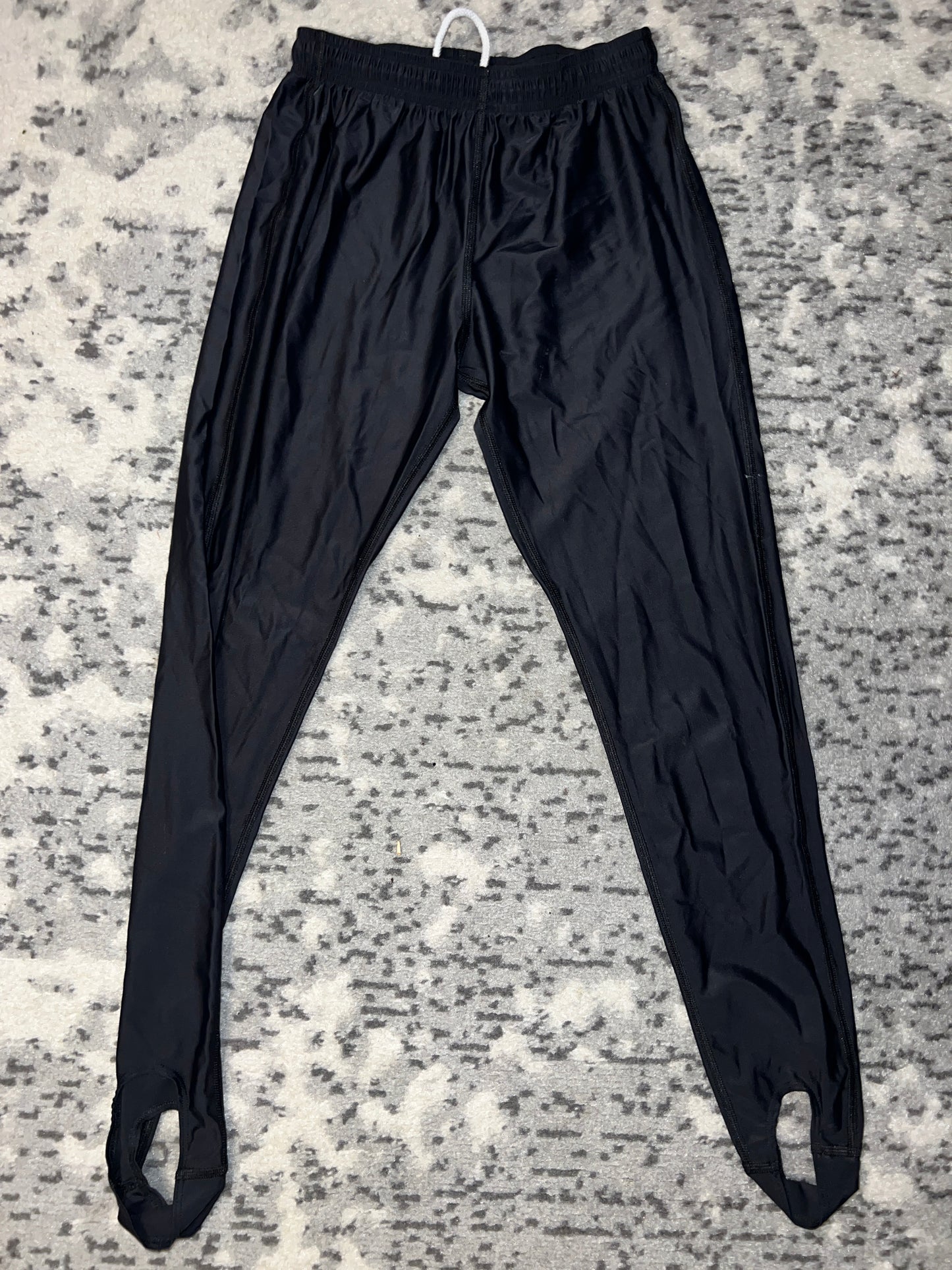 Long Black Tights with Stirrups