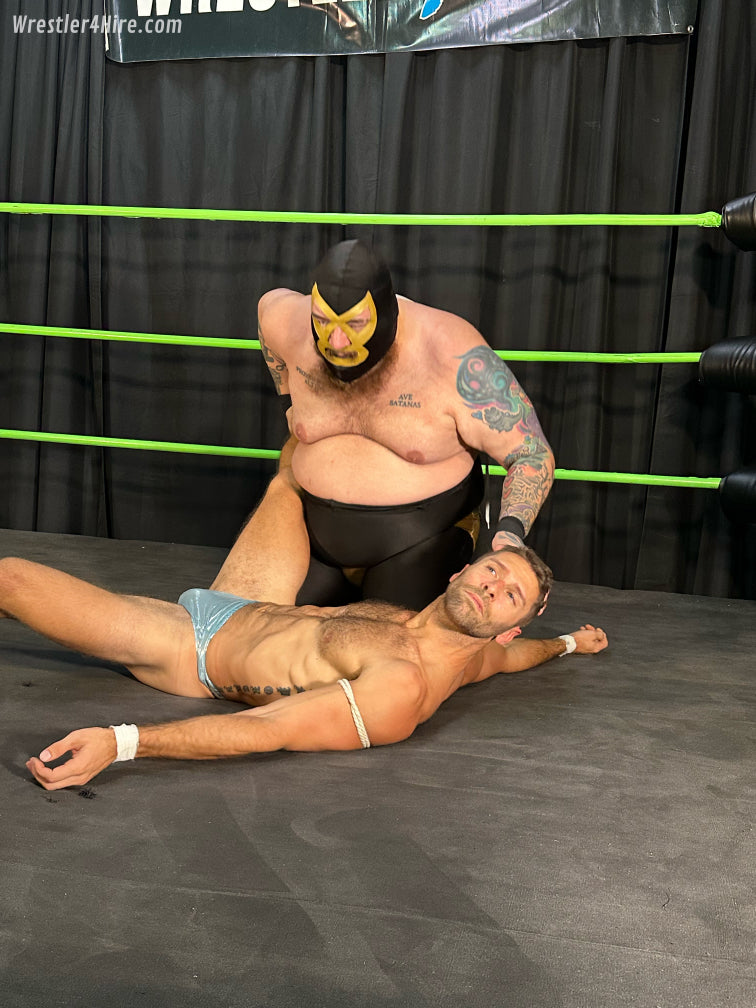 HAIRY HUNK HUMBLED & SQUASHED: Blayne vs. Golden Terror