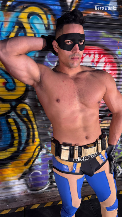 BALL BASHED, BEAR HUGGED & STRIPPED: Blue Titan vs. Mini Baron