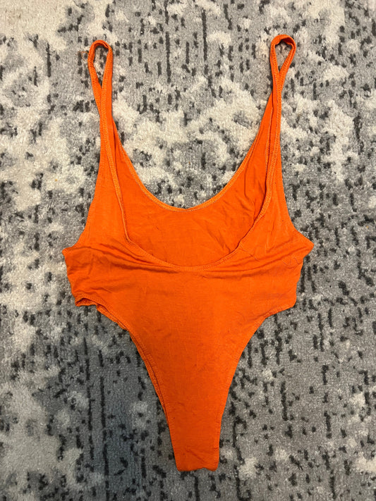 Orange Thong Singlet