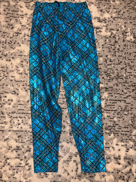 Teal sparkle Pro Tights (Live Event)