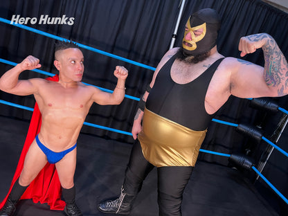 Golden Terror vs. Super Vegas (Pro Wrestling Superheroes)