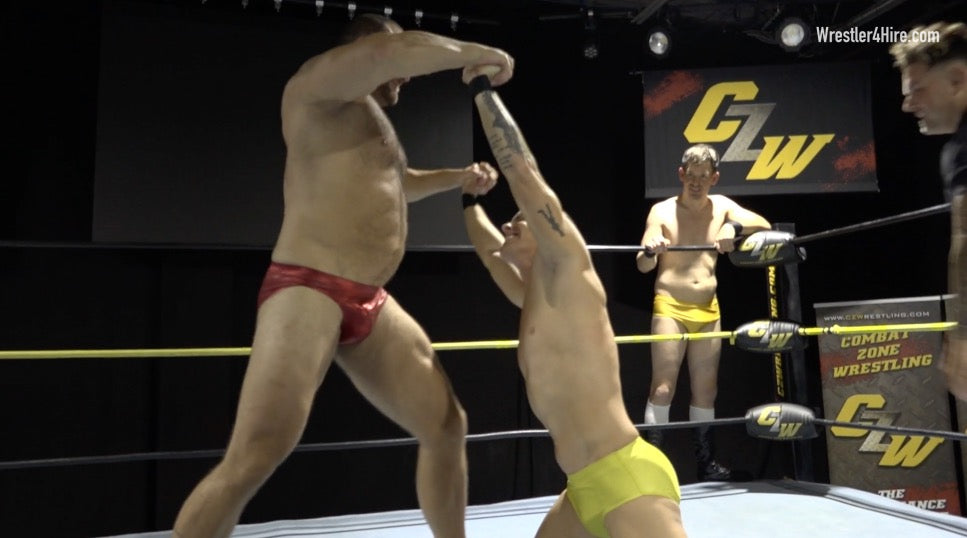 Zach Altovito & Mark Muscle vs. Cameron & Ethan Andrews (Guest Ref)