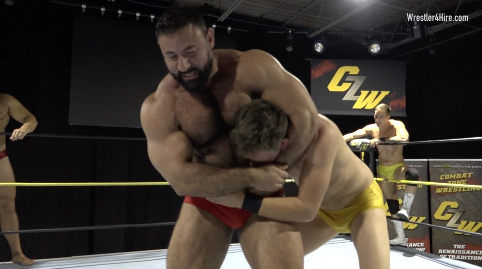 Zach Altovito & Mark Muscle vs. Cameron & Ethan Andrews (Guest Ref)