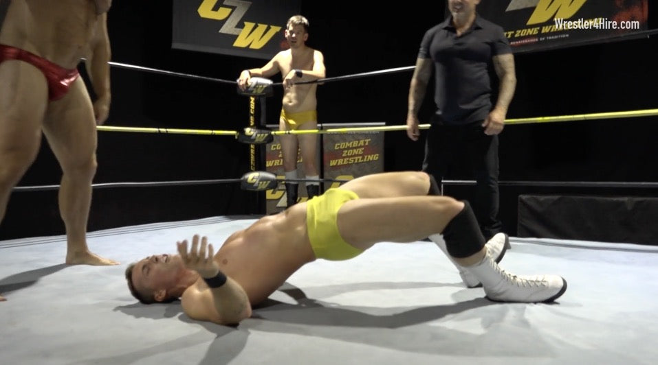 Zach Altovito & Mark Muscle vs. Cameron & Ethan Andrews (Guest Ref)