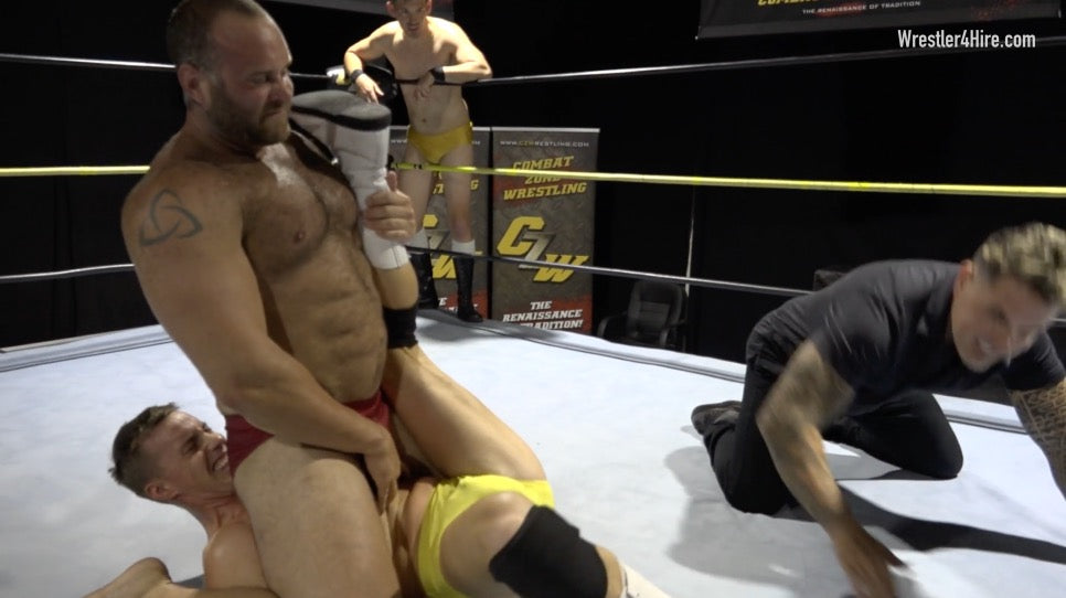 Zach Altovito & Mark Muscle vs. Cameron & Ethan Andrews (Guest Ref)