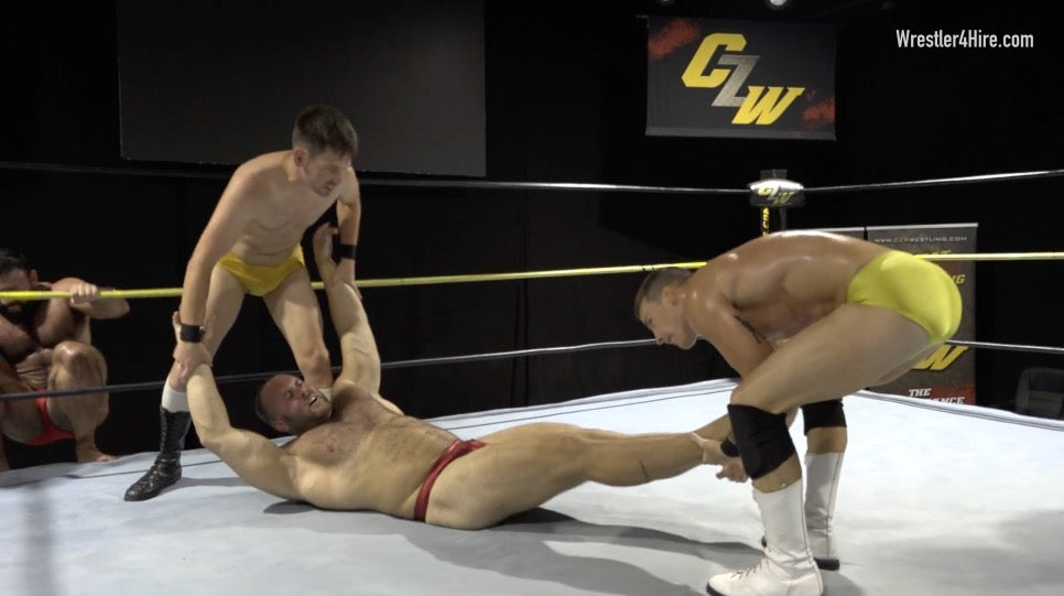 Zach Altovito & Mark Muscle vs. Cameron & Ethan Andrews (Guest Ref)