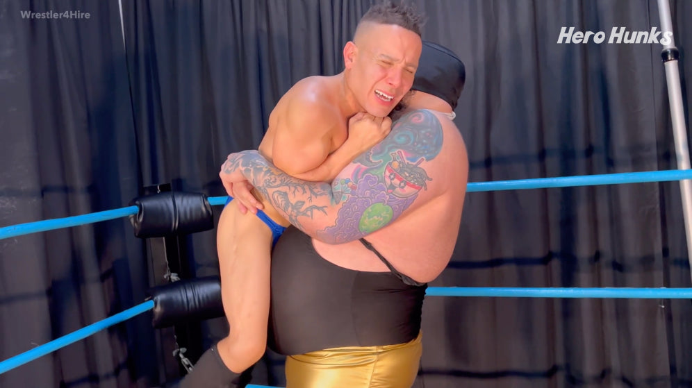 Golden Terror vs. Super Vegas (Pro Wrestling Superheroes)