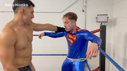 Steel Man POV Tied-up & Double-Teamed