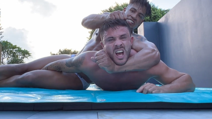 Franco, The Italian Stallion vs. Gabe Steel (Oil Wrestling)