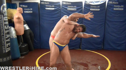 Drake Marcos vs. Brad Barnes (Oil Wrestling)