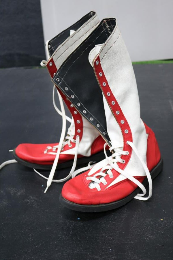 Red & White Pro Boots (Size 10)